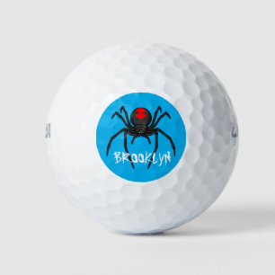 Pelotas De Golf Alarmante ilustracion personalizado de araña de vi