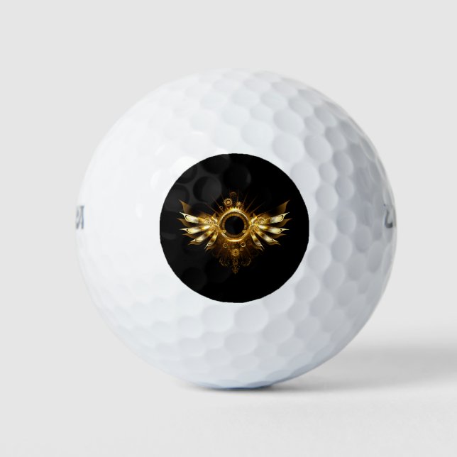 Pelotas De Golf alas de estilo steampunk (Anverso)