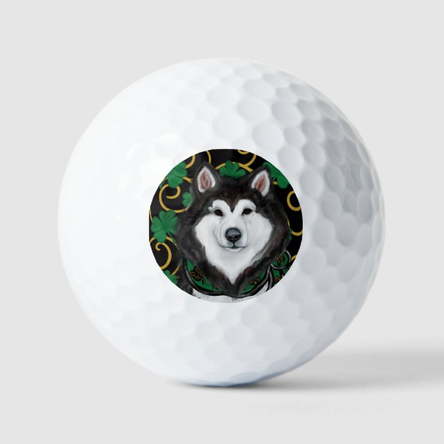 Pelotas De Golf Alaskan Malamute (Anverso)
