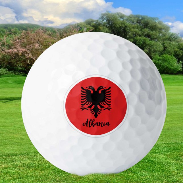 Pelotas De Golf Albania y Bandera Albanesa/Balón de Golf (Subido por el creador)