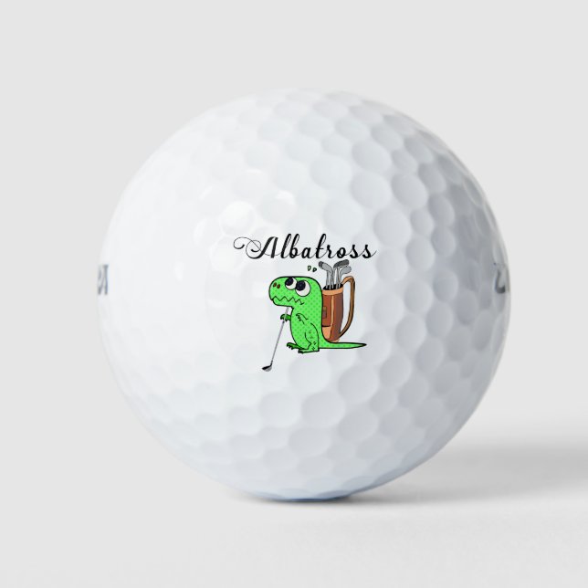 Pelotas De Golf Albatros de golf de los Dinosaurios (Anverso)