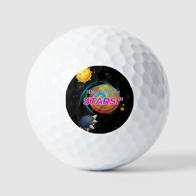 PELOTAS DE GOLF ALCANZA LAS ESTRELLAS (Anverso)
