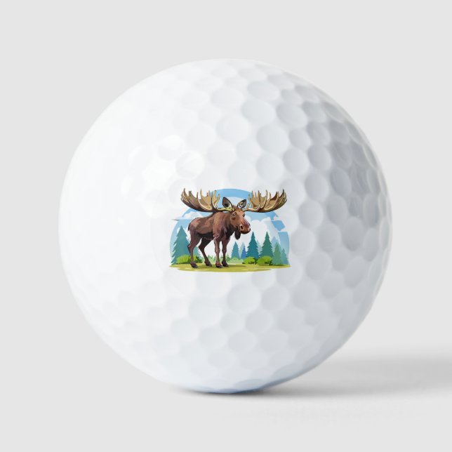 Pelotas De Golf Alce macho (Anverso)