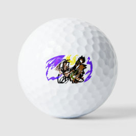 Pelotas De Golf Alegría genial de lobo