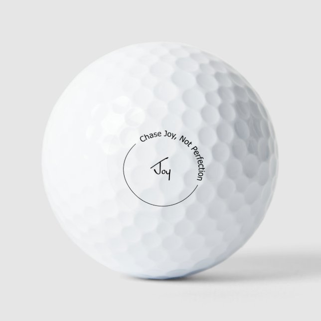 Pelotas De Golf Alegría No Perfección (Anverso)