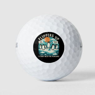 Pelotas De Golf Aletas Arriba Me Pongo De Parte De Los Pingüinos D
