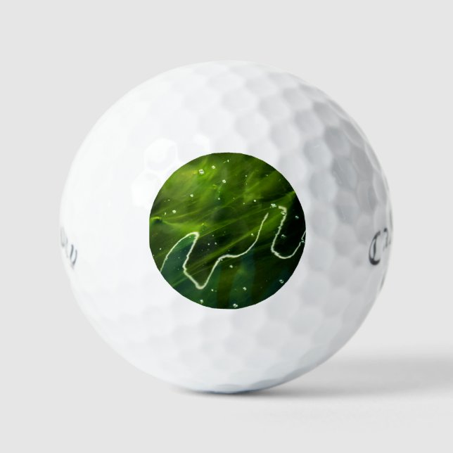 Pelotas De Golf Alga verde y agua css gbcnm (Anverso)