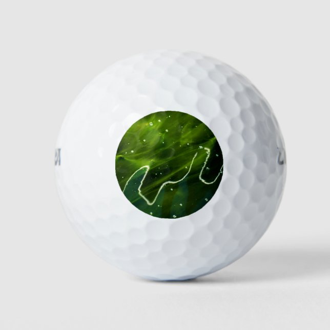 Pelotas De Golf Algas verdes y agua wu gbcnm (Anverso)