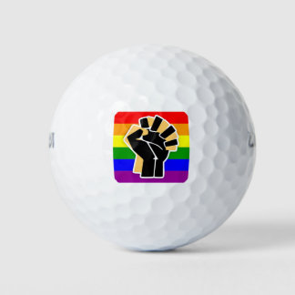 Pelotas De Golf Aliado negro LGBTQ