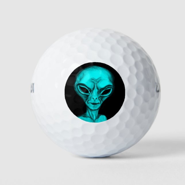 Pelotas De Golf Alien (Anverso)