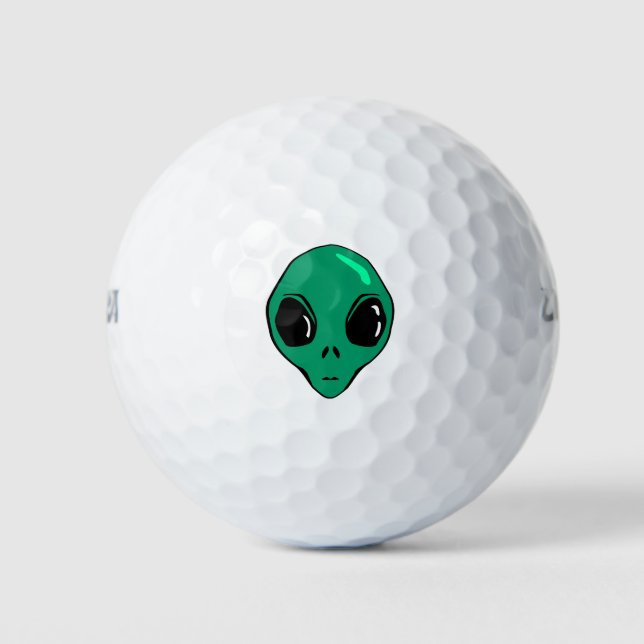 Pelotas De Golf Alien Face (Anverso)