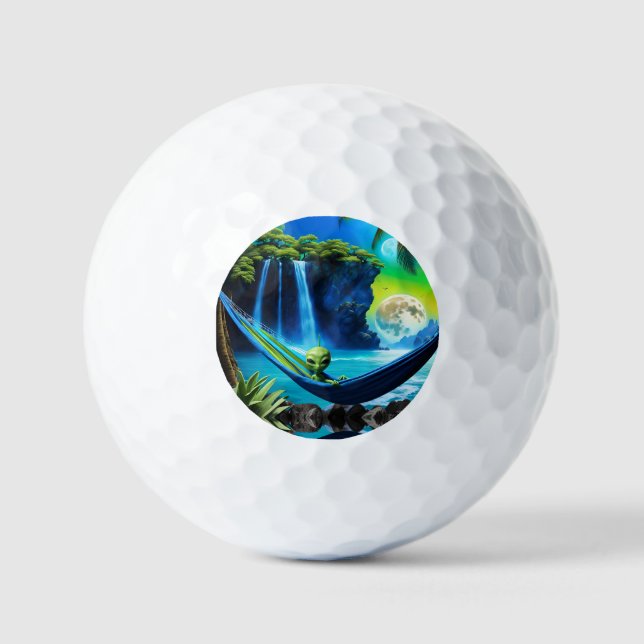 Pelotas De Golf Alien Hammock en Beach Vacations (Anverso)