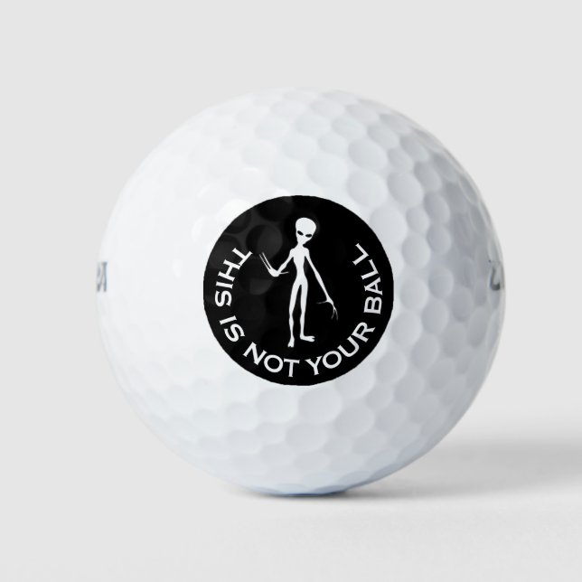 Pelotas De Golf Alien No Your Property Strange Golf Ball (Anverso)