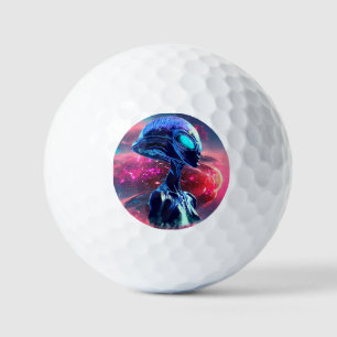 Pelotas De Golf Alien Wisdom Psychedelic Scifi Art