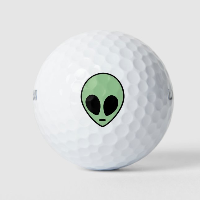 Pelotas De Golf Alienígena Verde (Anverso)