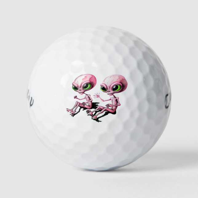 Pelotas De Golf Alienígenas voladores Callaway Warbird Golf Ball (Anverso)