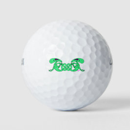 Pelotas De Golf Aliens Entwined (Aliens and Celtic Knot)