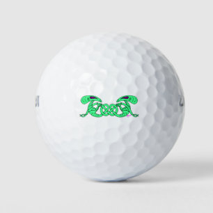 Pelotas De Golf Aliens Entwined (Aliens and Celtic Knot)