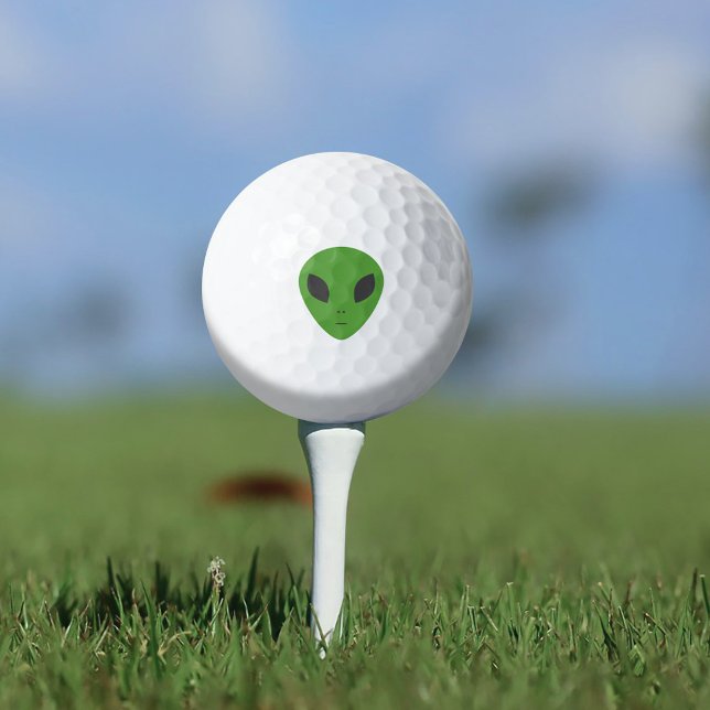 Pelotas De Golf Aliente verde (Green Alien Golf Balls)
