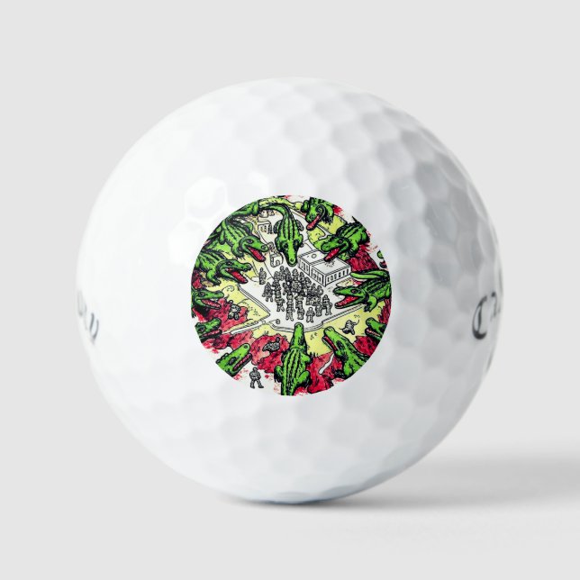PELOTAS DE GOLF ALIGATOR ALCATRAZ  (Anverso)