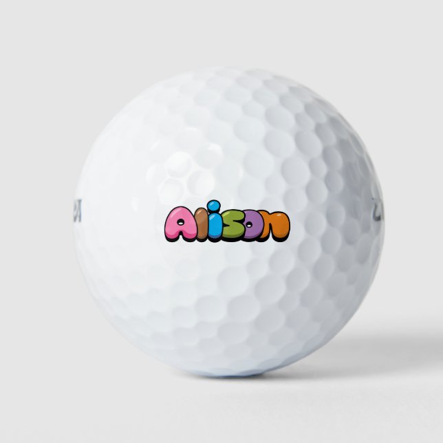 Pelotas De Golf Alison (Anverso)