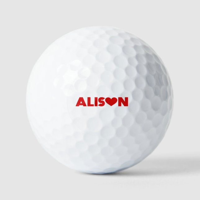 Pelotas De Golf Alison Love (Anverso)