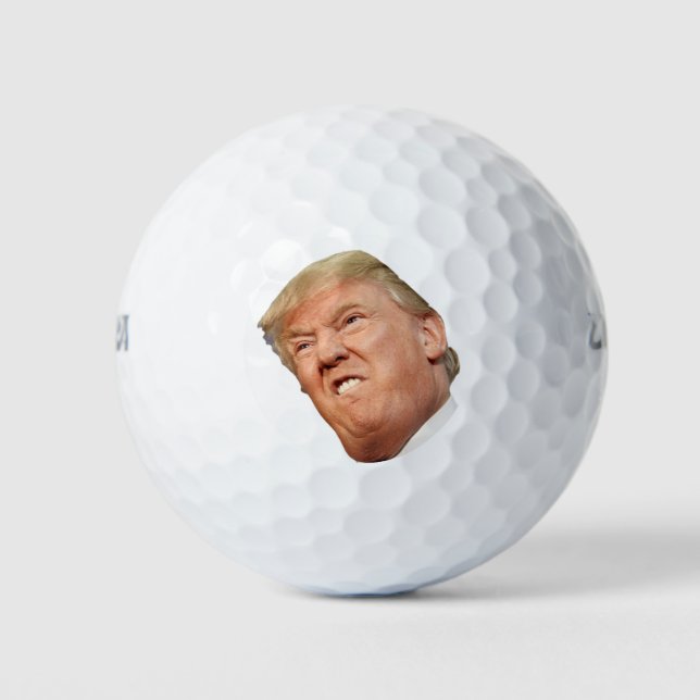 Pelotas De Golf Alivio al estrés con Trump (Anverso)