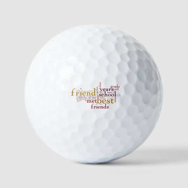 PELOTAS DE GOLF **ALL WAYS TO SAY FRIEND** GOLF BALL (Anverso)