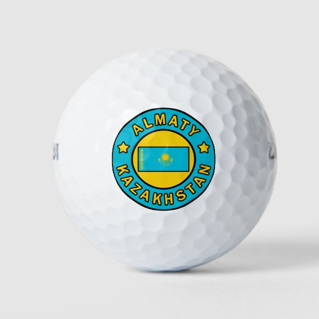Pelotas De Golf Almaty Kazajistán (Anverso)