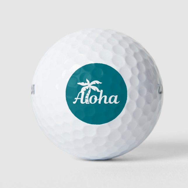 Pelotas De Golf Aloha Hawaii (Anverso)
