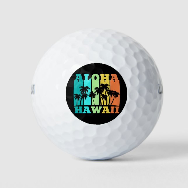 Pelotas De Golf Aloha Hawaii (Anverso)
