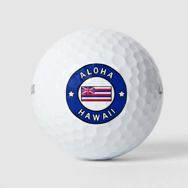 Pelotas De Golf Aloha Hawaii (Anverso)
