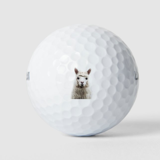 Pelotas De Golf Alpaca blanca (Anverso)