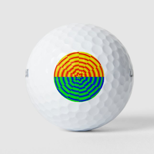 Pelotas De Golf Amanecer digital por Kenneth Yoncich (Anverso)