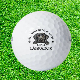 Pelotas De Golf Amante de Labrador Golfista