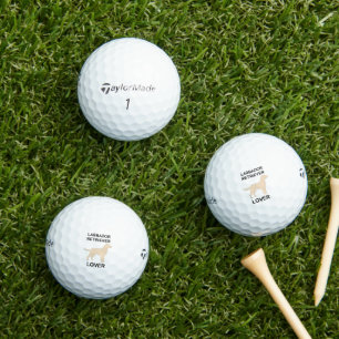 Pelotas De Golf amante del laboratorio amarillo