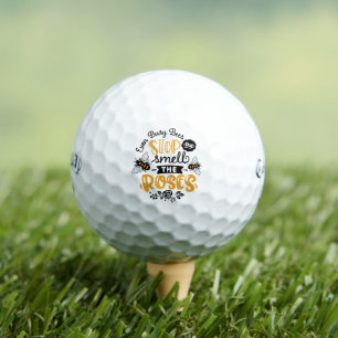 Pelotas De Golf amantes del deporte abejas ocupadas divertidas