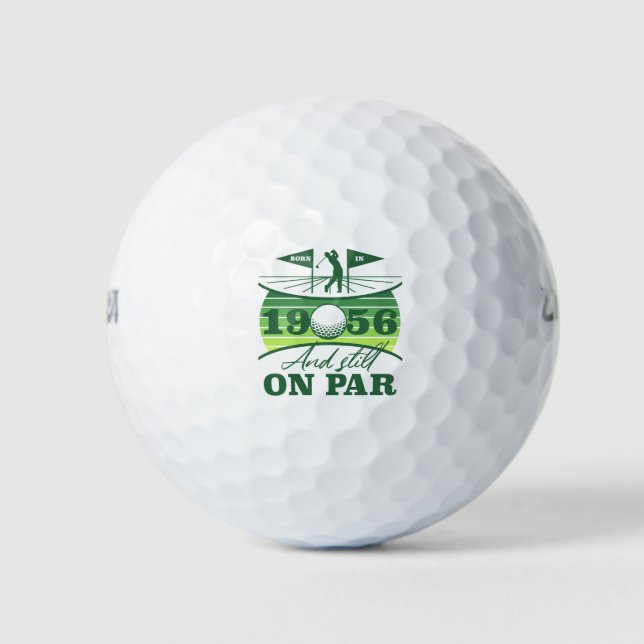 Pelotas De Golf Amantes del golf cumpleaños 70 1956 (Anverso)