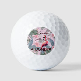 Pelotas De Golf Amantes del golf Navidades personales Flamingo