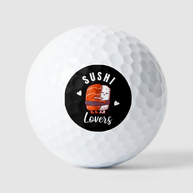 Pelotas De Golf Amantes del sushi Kawaii (Anverso)