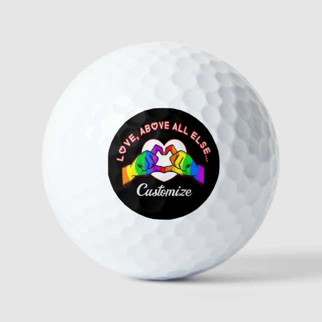 Pelotas De Golf Amar por encima de todos los demás (Anverso)