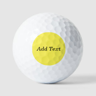 Pelotas De Golf Amarillo Crea Tu Propio Añadir Texto