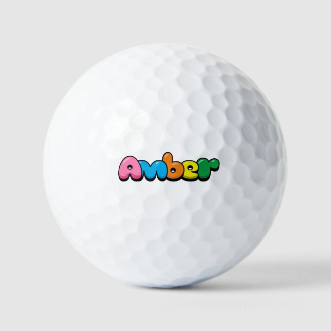 Pelotas De Golf Amber (Anverso)