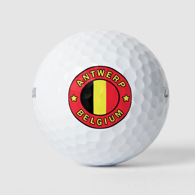 Pelotas De Golf Amberes Bélgica (Anverso)