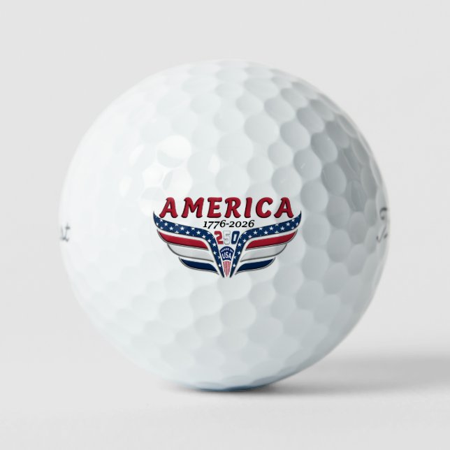 Pelotas De Golf América 250 (Anverso)