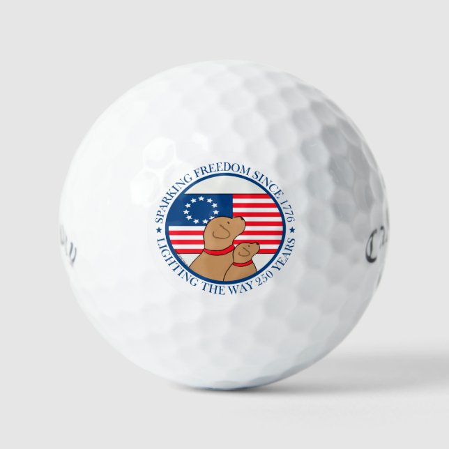 Pelotas De Golf América 250 Despertando la Libertad (Anverso)