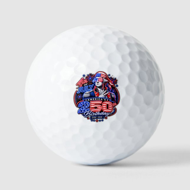 Pelotas De Golf América 250 Dos (Anverso)