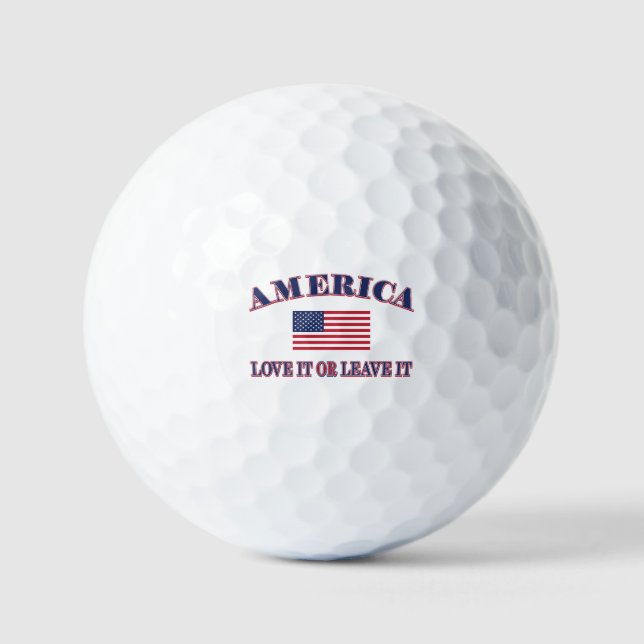 Pelotas De Golf América Quiérela o Déjala (Anverso)