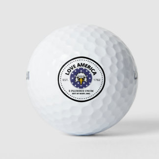 Pelotas De Golf American Eagle E Pluribus Unum - Love America