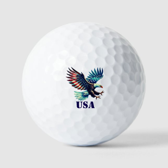 Pelotas De Golf American Eagle Patriotic USA (Anverso)